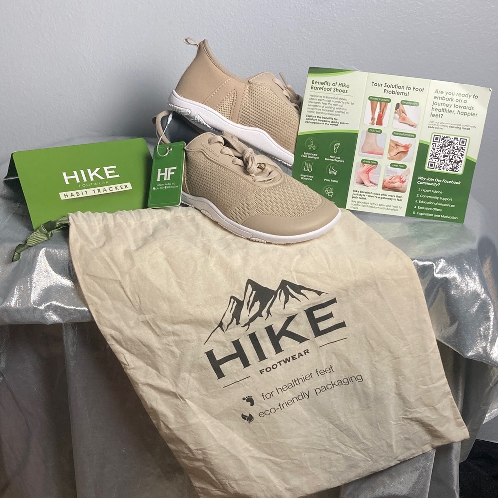 HIKE Women’s Beige Slip-On Sneakers NWT